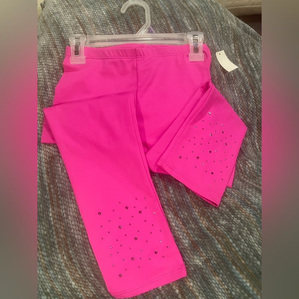 Danskin Freestyle Stretch Girl Pants with Stud Stones.